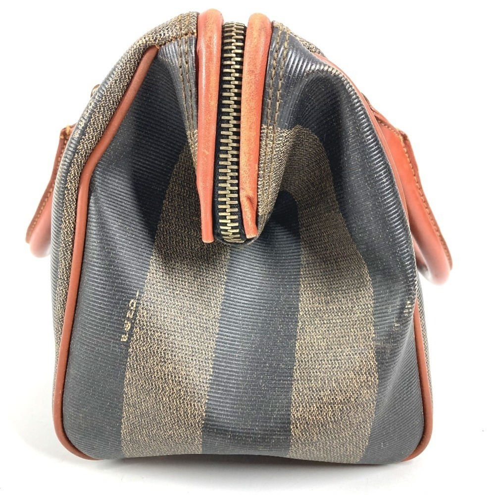 FENDI Vintage Pecan Handbag, Mini Boston Bag, Leather, Brown, Men's and Women's - Picture 4 of 16